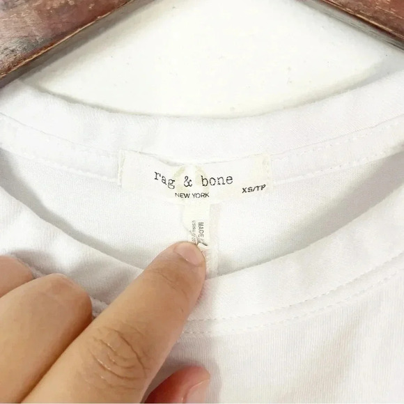 Rag&Bone Good Things Are Coming White Short Sleeve Crewneck Tee Size XS - Picture 6 of 9